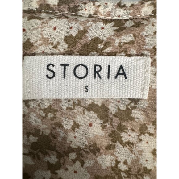 2/$30 Storia Small Floral Tassel Tie Boho Dress Small 100% Polyester - Picture 3 of 16